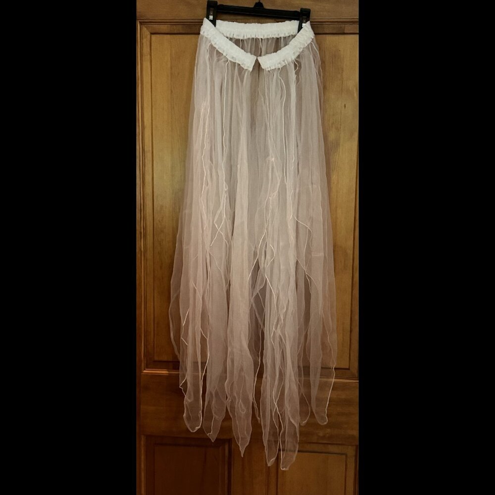 Belly Dance White Belt over-skirt Size Small